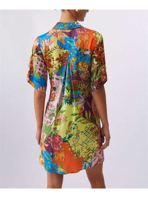 Short dress in printed satin Liu Jo | WA6482T471A.P9363